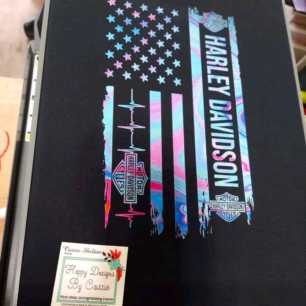 Harley Davison American Flag shirt